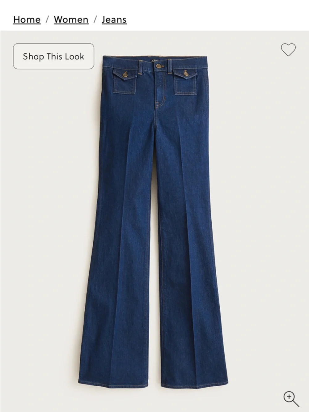 Petite vintage flare jean with flap pockets size 29p jeans from j crew - Picture 2 of 4